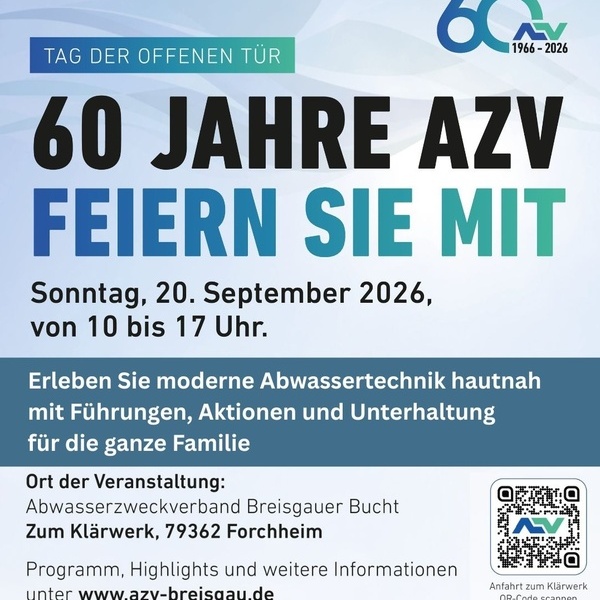 Plakat zur Veranstaltung 60 Jahre AZV