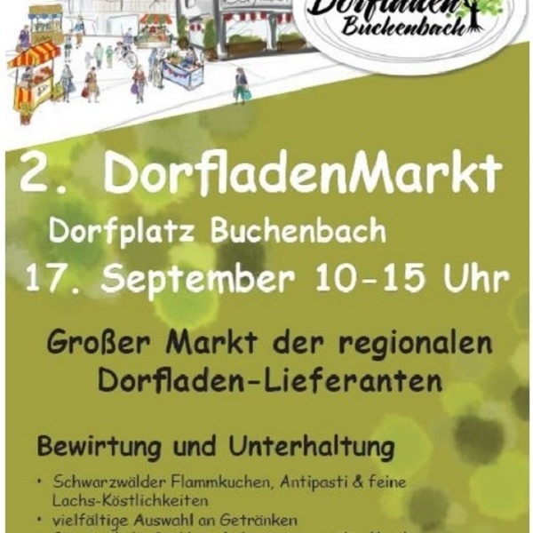 Plakat zum Dorfladenmarkt 2022